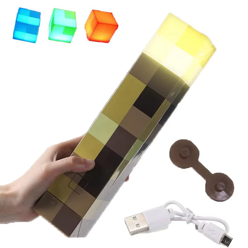Brownstone Torches Flashlight LED Night Light USB Rechargeable Bedroom and Living Decorative Light with Buckle Kids Gift