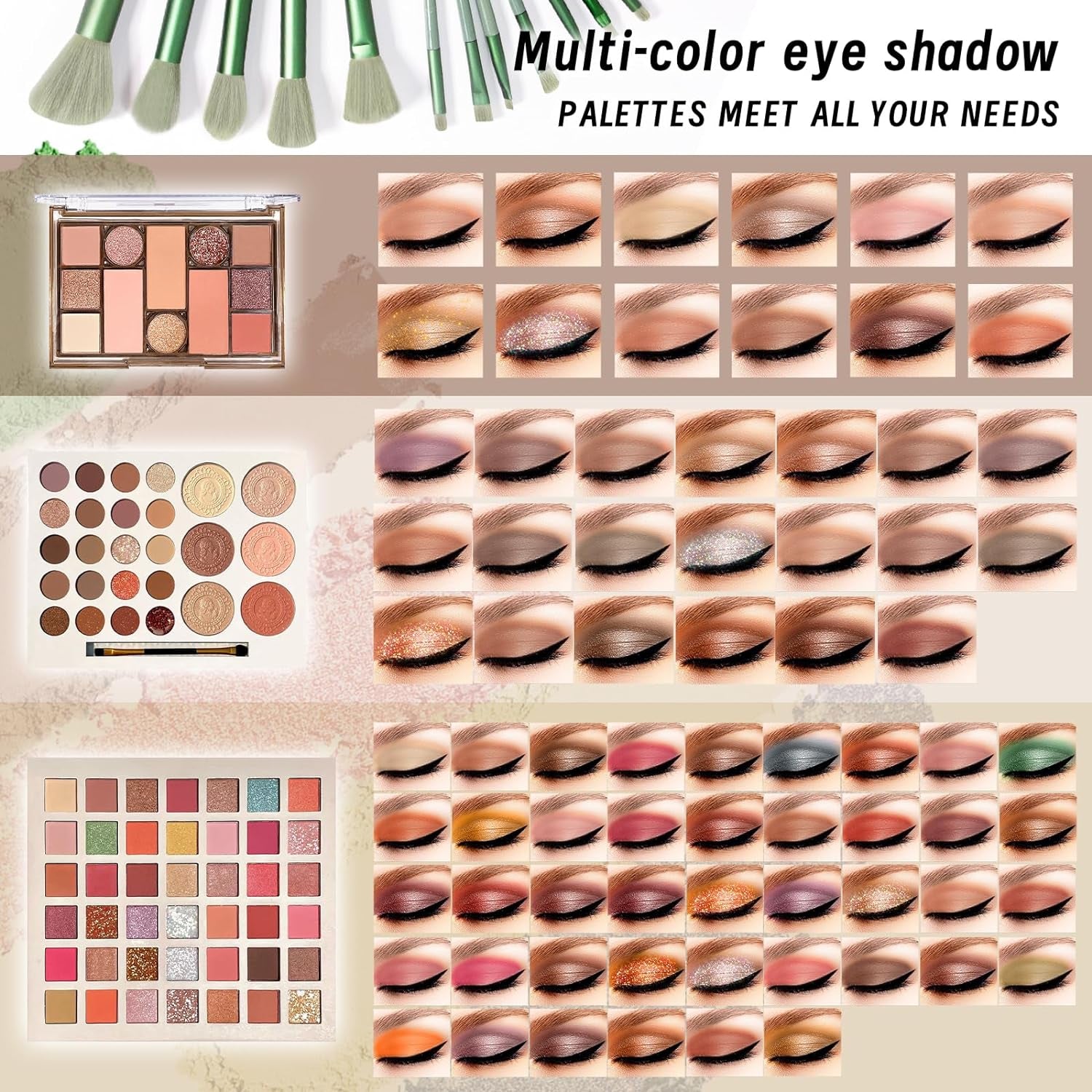 Makeup Set, Makeup Kit for Women Girls Teens Full Kit, Makeup Present Set for Beginners and Professionals Include Eyeshadow Palettes, Foundation, Liquid Lipsticks Set